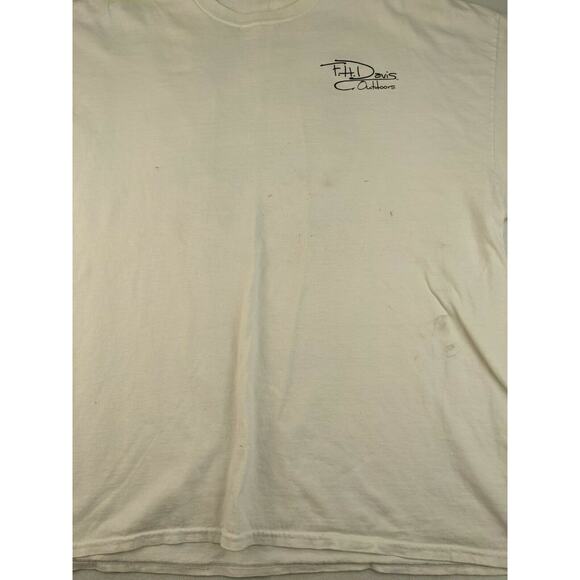 T.H. Davis Outdoors Fishing T Shirt Size 2XL XXL Marlin Boat Deepwater White - Picture 4 of 8
